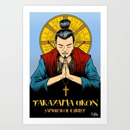 Samurai of Christ Art Print