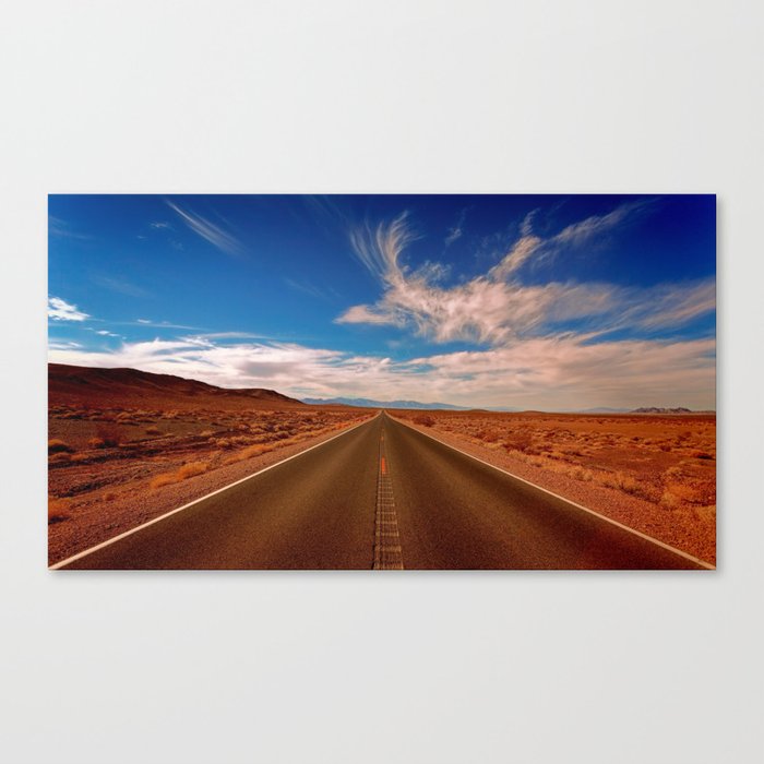 Desert Road Photo Canvas Print