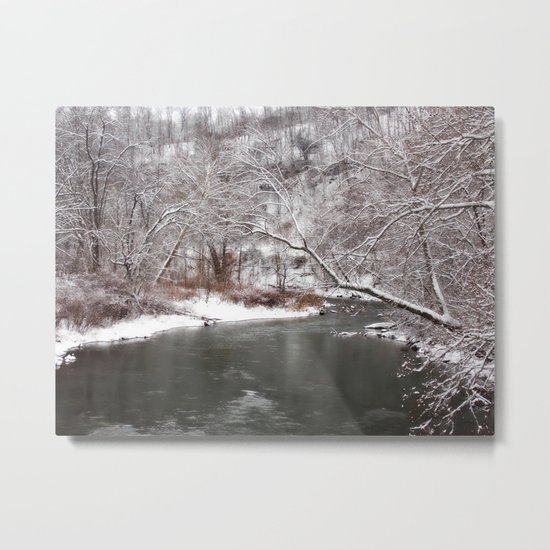 Frosty Creek Metal Print