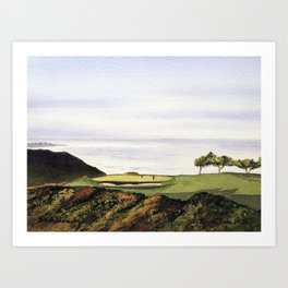Torrey Pines South Golf Course Hole 3 Art Print