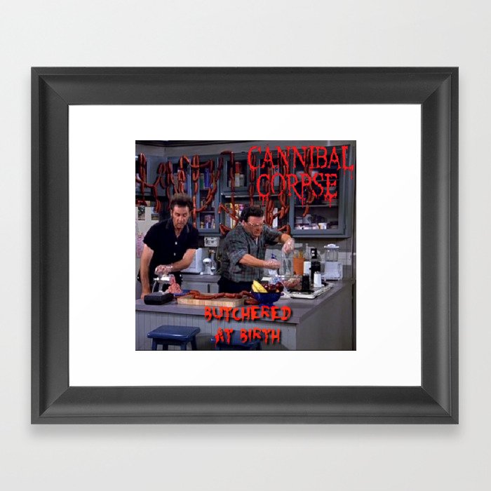 Seinfeld- Death Metal Framed Art Print