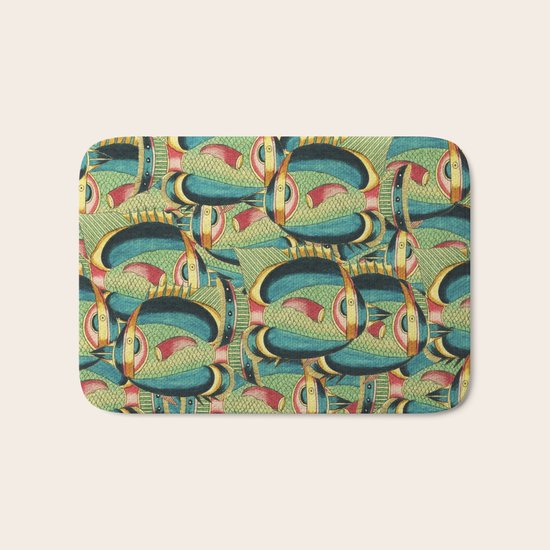 Crowd Fish 6 Bath Mat