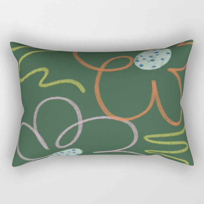 Flower Garden Rectangular Pillow