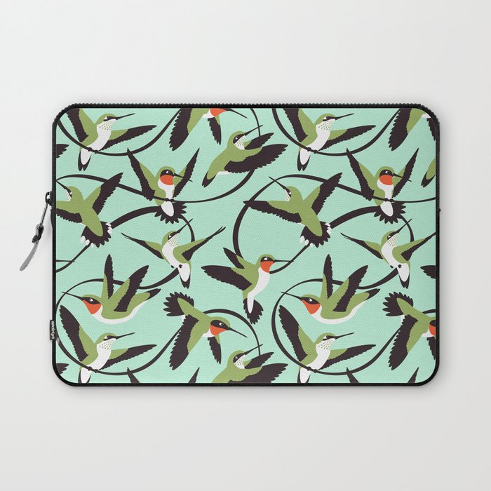 Hummingbirds with Ribbons Laptop Sleeve