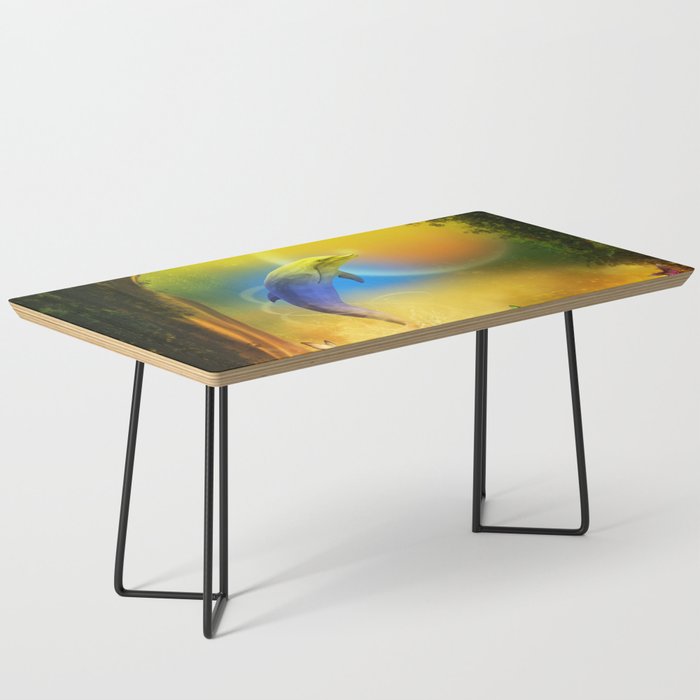 Colorful Dolphin Coffee Table