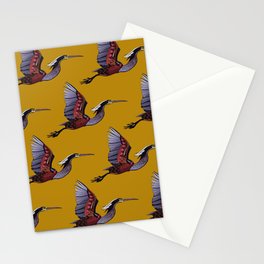 Agami heron gold Stationery Card