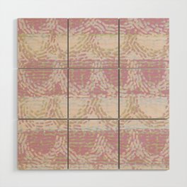 Pink impressionism dab wave pattern Wood Wall Art