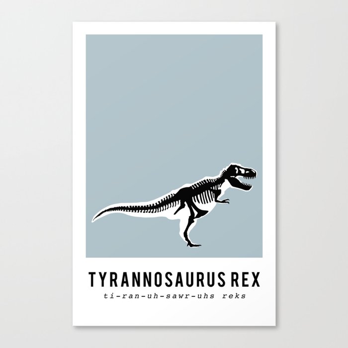 T-Rex dinosaur skeleton  Canvas Print