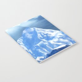SUNLIGHT ON SNOW COVERED MOUNTAINS. Notebook