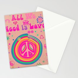 All we need is love Stationery Card