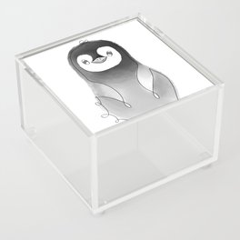Watercolor Penguin, baby nursery  Acrylic Box
