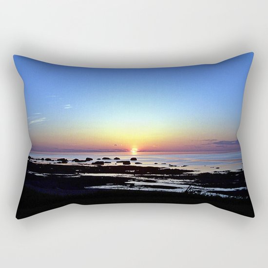 Wonderful Sunset Seascape Rectangular Pillow