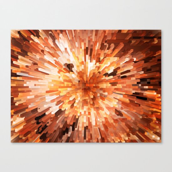 Orange Burst Canvas Print