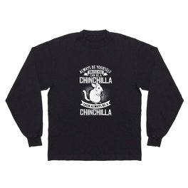 Chinchilla Animal Cute Funny Cage Bath Long Sleeve T-shirt