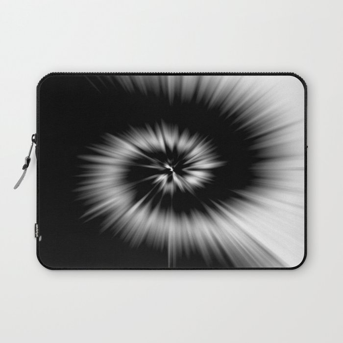 TIE DYE #1 (Black & White) Laptop Sleeve