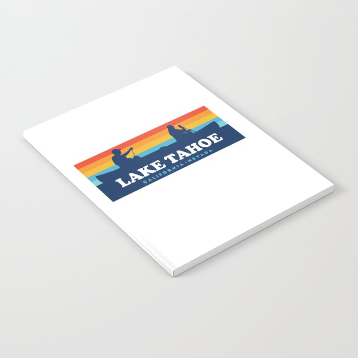 Lake Tahoe California Nevada Canoe Notebook