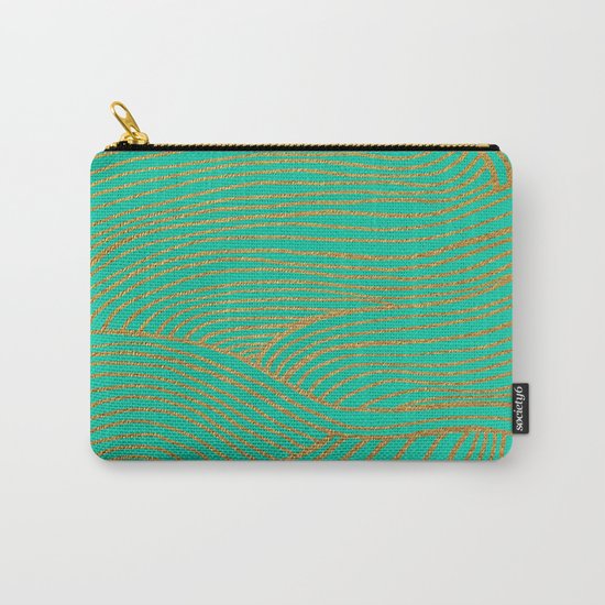 Wind Gold Turquoise Carry-All Pouch