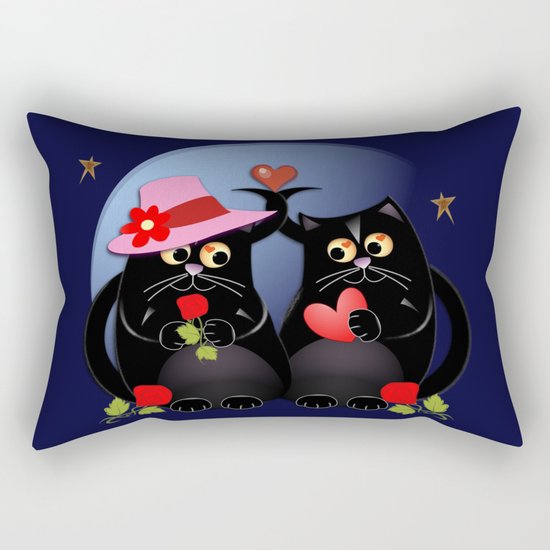 Cats in Love Rectangular Pillow