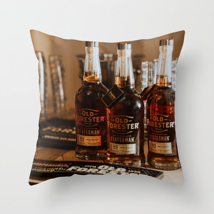 Old Forester - Statesman Bourbon Throw Pillow