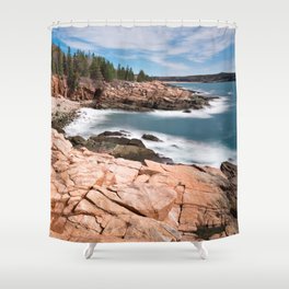 Acadia National Park - Thunder Hole Shower Curtain