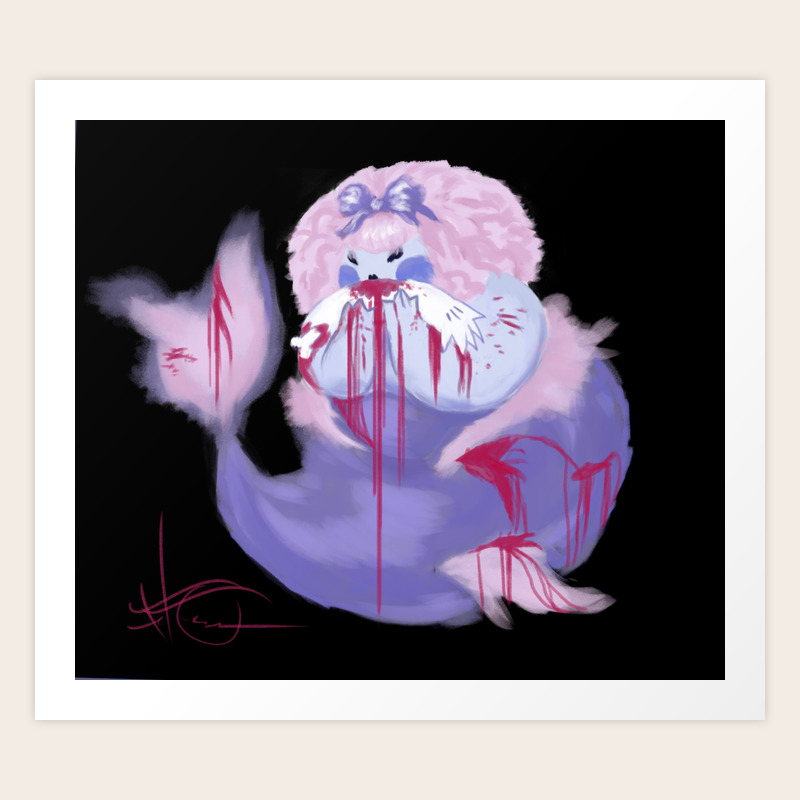 Zombie Mermaid Art Print By Litttletom Society6