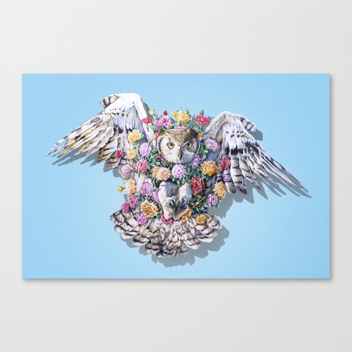 Birds in Bloom Canvas Print
