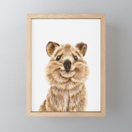 Quokka, the happiest animal on Earth Framed Mini Art Print