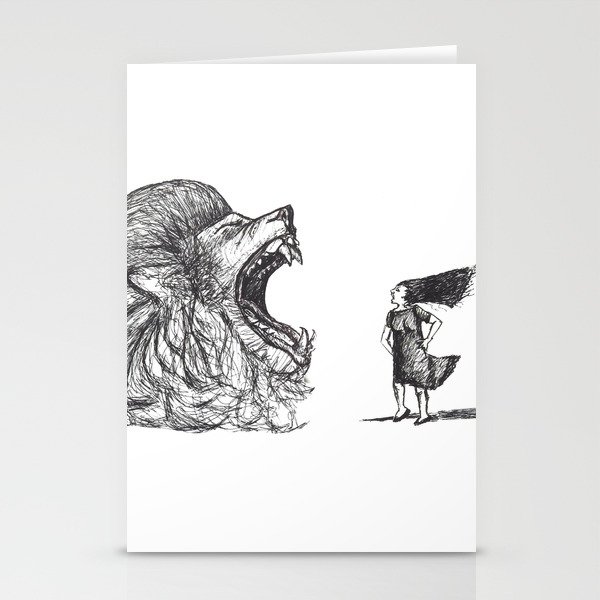 Be Louder Than Your Lions Stationery Cards