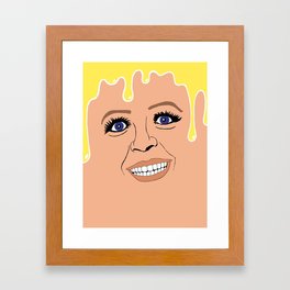 Paula Deen Covered in Butter Framed Art Print | People, Pop Art, Funny, Painting 