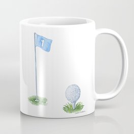 Golf Ball Watercolor Coffee Mug
