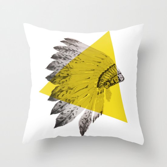 headdress Throw Pillow