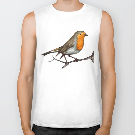 Robin bird Biker Tank
