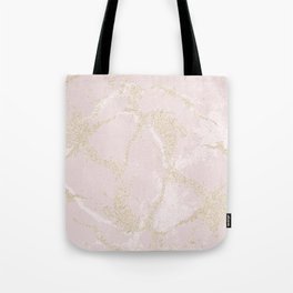 Elegant modern blush pink gold pastel marble Tote Bag