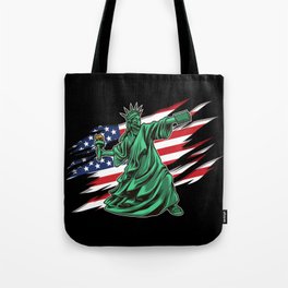 Lady Liberty Riot - Anti Government Tote Bag