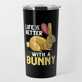 Rabbit Bunny Lionhead Angora Rex Harlequin Cage Travel Mug