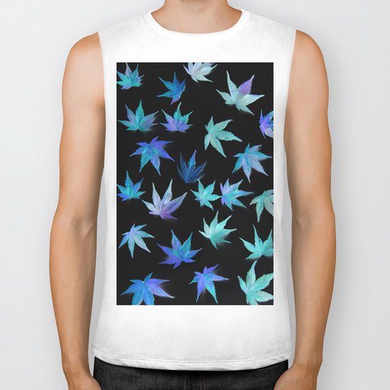 AUTUMN ROMANCE - LEAVES PATTERN #1 #decor #art #society6 Biker Tank