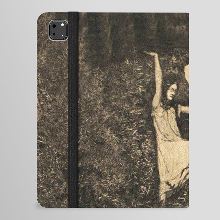 Dance Girl and Death - August Brömse  iPad Folio Case