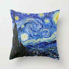 Vincent Van Gogh Starry Night Art Throw Pillow