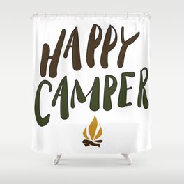 happy camper Shower Curtain