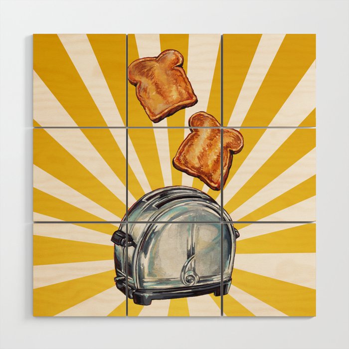 Toaster Wood Wall Art