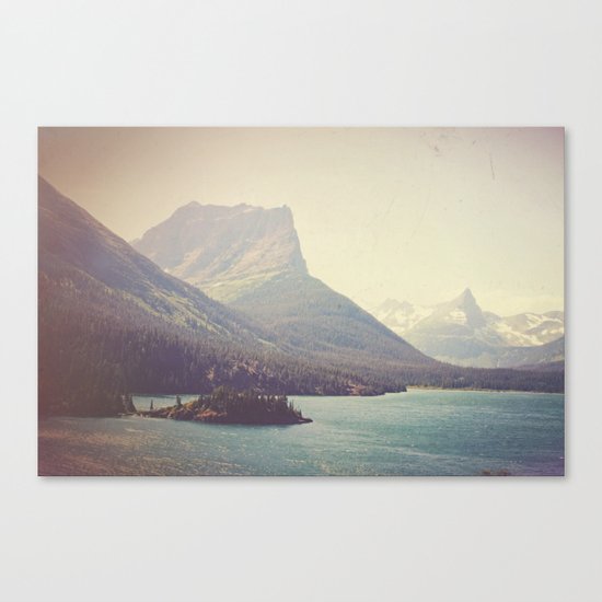 Retro Glacier Canvas Print
