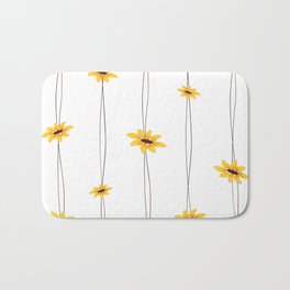 Simple Sunflower String Bath Mat