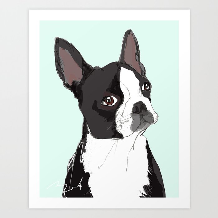 Boston Terrier Art Print