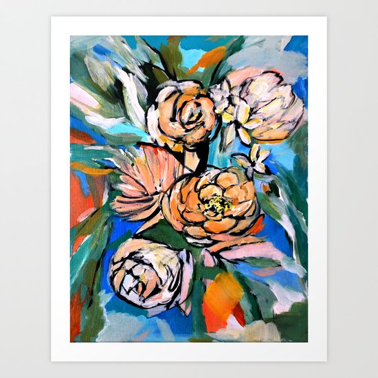 Vibrant Floral Art Print