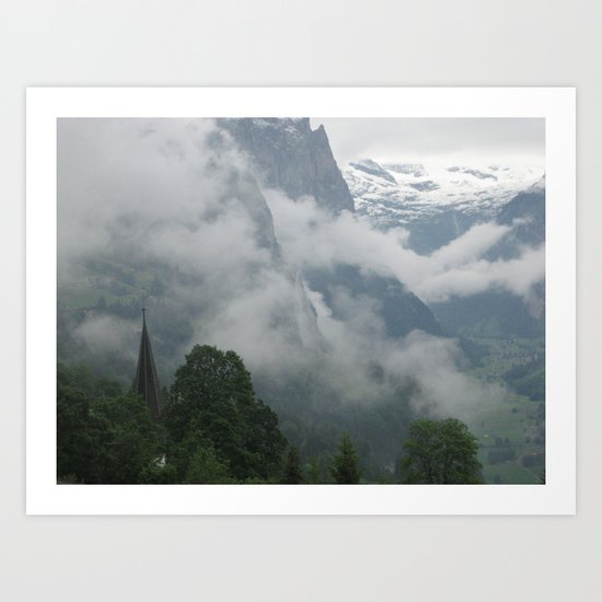 Falling Clouds 1 Art Print