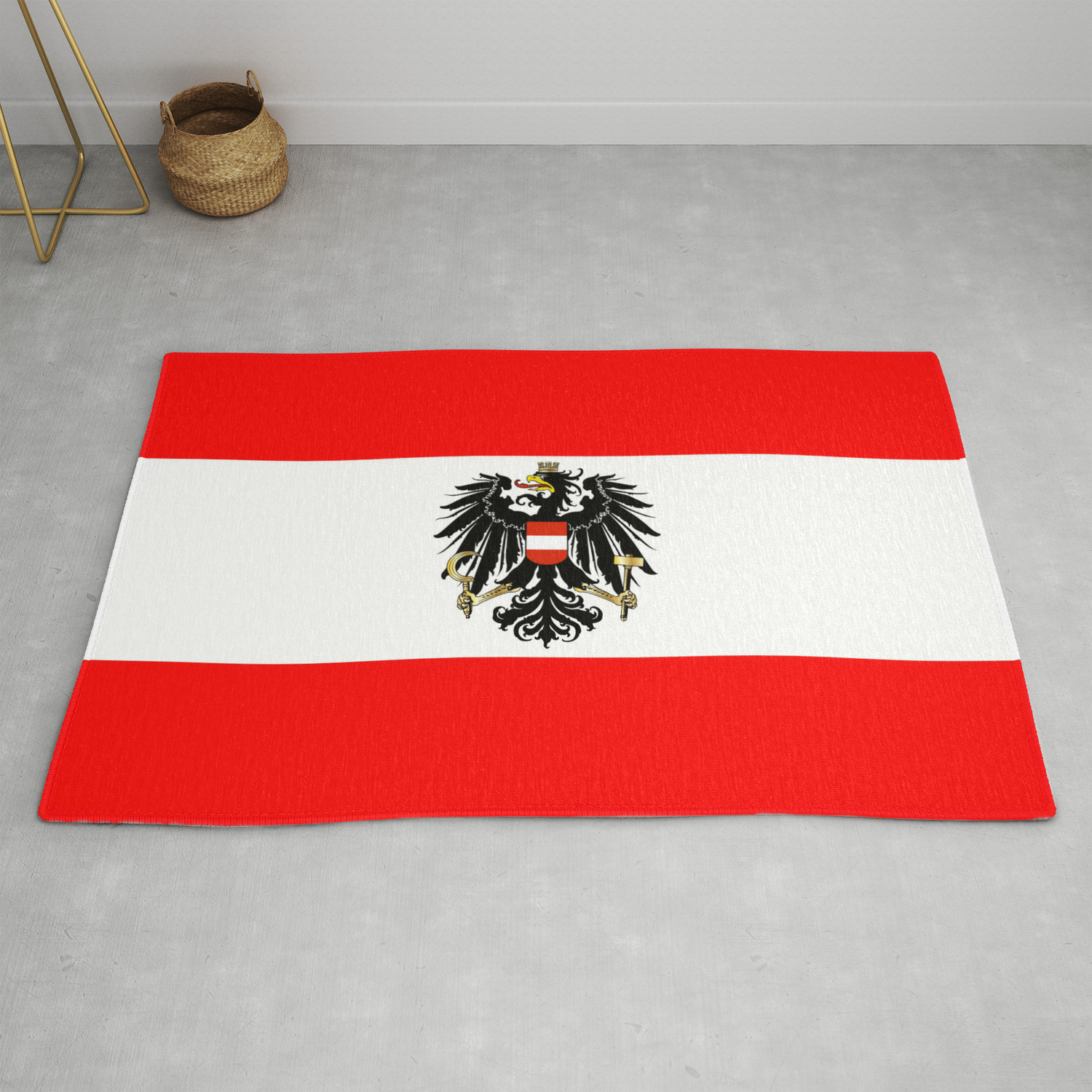 Austrian Flag And Coat Of Arms Rug By Homestead Society6