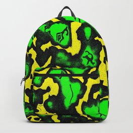 Ancient emerald green and gold Backpack