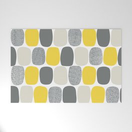 Wonky Ovals in Yellow Welcome Mat