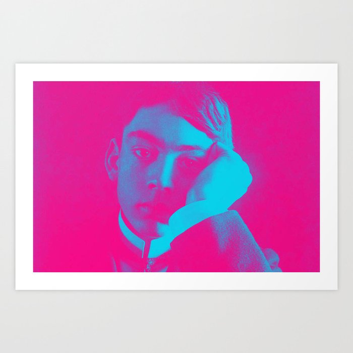 Kahlil Gibran In Pink Art Print By Asarstudios Society6