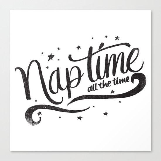 Nap time all the time Canvas Print